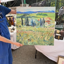 a painting of a landscape