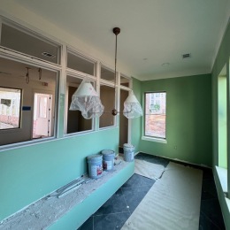 a room being painted